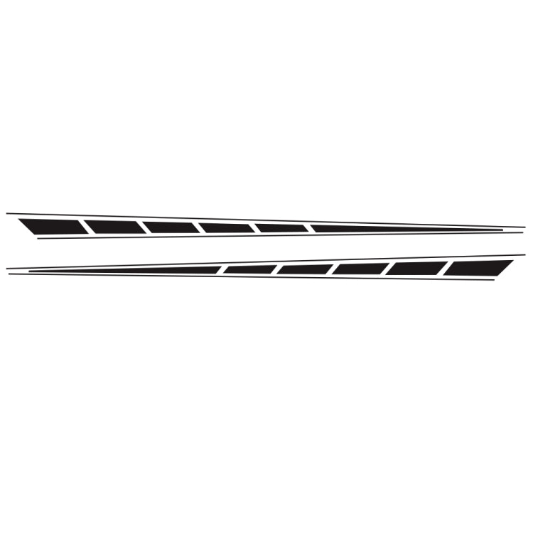 2 PCS/Set D-970 Checkered Flag Pattern Car Modified Decorative Sticker, D-970