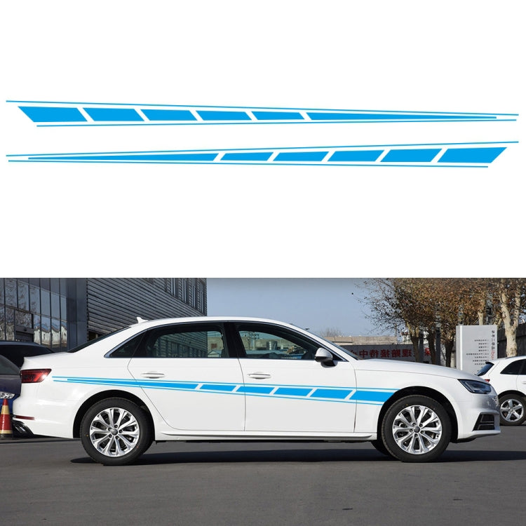 2 PCS/Set D-970 Checkered Flag Pattern Car Modified Decorative Sticker, D-970