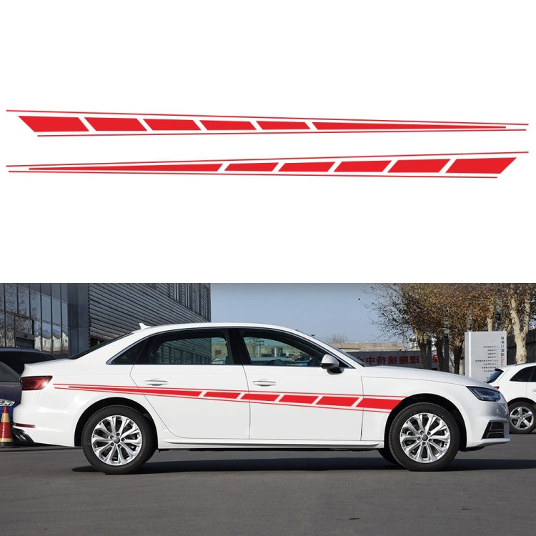 2 PCS/Set D-970 Checkered Flag Pattern Car Modified Decorative Sticker, D-970