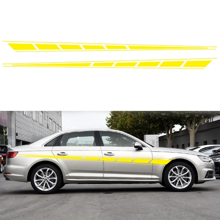 2 PCS/Set D-970 Checkered Flag Pattern Car Modified Decorative Sticker, D-970