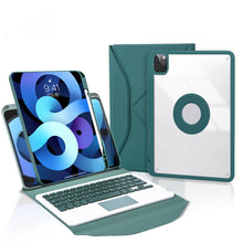 Load image into Gallery viewer, Z11B-A Pen Slot Touchpad Bluetooth Keyboard Leather Tablet Case, For iPad Pro 11 2021/2020/2018, For iPad Air 11 2025 / 2024 / Air 5 / Air 4, For iPad 10.2 2021/2020/2019