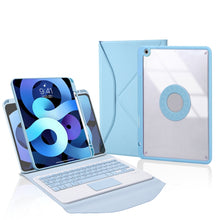 Load image into Gallery viewer, Z11B-A Pen Slot Touchpad Bluetooth Keyboard Leather Tablet Case, For iPad Pro 11 2021/2020/2018, For iPad Air 11 2025 / 2024 / Air 5 / Air 4, For iPad 10.2 2021/2020/2019