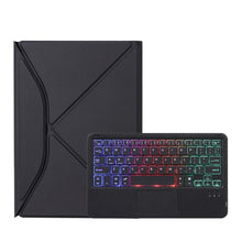 Load image into Gallery viewer, Z11B-AS Pen Slot Touchpad Backlight Bluetooth Keyboard Leather Tablet Case, For iPad Pro 11 2021/2020/2018, For iPad Air 11 2025 / 2024 / Air 5 / Air 4, For iPad 10.2 2021/2020/2019