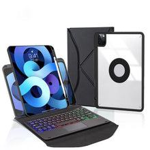 Load image into Gallery viewer, Z11B-AS Pen Slot Touchpad Backlight Bluetooth Keyboard Leather Tablet Case, For iPad Pro 11 2021/2020/2018, For iPad Air 11 2025 / 2024 / Air 5 / Air 4, For iPad 10.2 2021/2020/2019