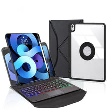 Load image into Gallery viewer, Z11B-AS Pen Slot Touchpad Backlight Bluetooth Keyboard Leather Tablet Case, For iPad Pro 11 2021/2020/2018, For iPad Air 11 2025 / 2024 / Air 5 / Air 4, For iPad 10.2 2021/2020/2019