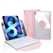 Load image into Gallery viewer, Z11B-AS Pen Slot Touchpad Backlight Bluetooth Keyboard Leather Tablet Case, For iPad Pro 11 2021/2020/2018, For iPad Air 11 2025 / 2024 / Air 5 / Air 4, For iPad 10.2 2021/2020/2019