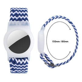 Tracking Locator Nylon Weave Wristband Anti-Lost TPU Case For AirTag 2nd Gen / AirTag 1st Gen