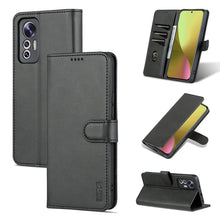 Load image into Gallery viewer, AZNS Skin Feel Calf Texture Flip Leather Phone Case, For Xiaomi 12 Lite