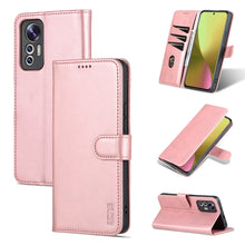 Load image into Gallery viewer, AZNS Skin Feel Calf Texture Flip Leather Phone Case, For Xiaomi 12 Lite