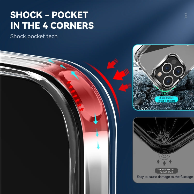 TPU + PC Transparent Shockproof Phone Case, For iPhone 14 Pro Max, For iPhone 14 Pro, For iPhone 14 Plus, For iPhone 14