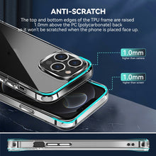 Load image into Gallery viewer, TPU + PC Transparent Shockproof Phone Case, For iPhone 14 Pro Max, For iPhone 14 Pro, For iPhone 14 Plus, For iPhone 14