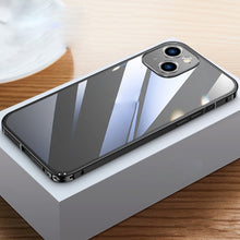 Load image into Gallery viewer, Metal Frame HD Transparent Phone Case, For iPhone 14 Plus, For iPhone 14 Pro Max, For iPhone 14, For iPhone 14 Pro