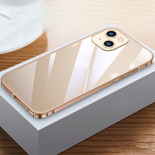 Load image into Gallery viewer, Metal Frame HD Transparent Phone Case, For iPhone 14 Plus, For iPhone 14 Pro Max, For iPhone 14, For iPhone 14 Pro