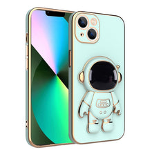 Load image into Gallery viewer, Plating Astronaut Holder Phone Case, For iPhone 13 Pro Max, For iPhone 13 Pro, For iPhone 13, For iPhone 13 mini, For iPhone 12 Pro Max