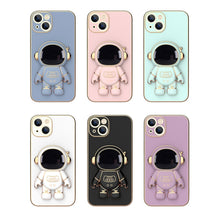 Load image into Gallery viewer, Plating Astronaut Holder Phone Case, For iPhone 12 Pro, For iPhone 12, For iPhone 12 mini, For iPhone 11 Pro Max, For iPhone 11 Pro