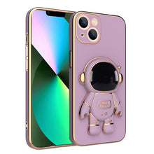 Load image into Gallery viewer, Plating Astronaut Holder Phone Case, For iPhone 12 Pro, For iPhone 12, For iPhone 12 mini, For iPhone 11 Pro Max, For iPhone 11 Pro