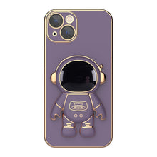 Load image into Gallery viewer, Plating Astronaut Holder Phone Case, For iPhone 12 Pro, For iPhone 12, For iPhone 12 mini, For iPhone 11 Pro Max, For iPhone 11 Pro