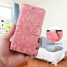 Load image into Gallery viewer, Embossed Sunflower Leather Phone Case, For iPhone 11 Pro Max, For iPhone X / XS, For iPhone XR, For iPhone XS Max, For iPhone SE 2022 / SE 2020 / 7 / 8, For iPhone 7 Plus / 8 Plus