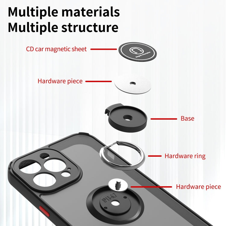 Q Shadow 1 Series TPU + PC Phone Case with Ring Holder, For iPhone 14 Pro Max, For iPhone 14 Pro, For iPhone 14 Max, For iPhone 14