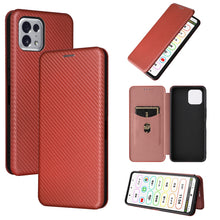 Load image into Gallery viewer, Carbon Fiber Texture Magnetic Leather Phone Case, For Tone E22, For vivo S12 5G / V23 5G, For Redmi Note 11T Pro / Note 11T Pro+ 5G, For Motorola Moto G42