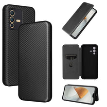 Load image into Gallery viewer, Carbon Fiber Texture Magnetic Leather Phone Case, For Tone E22, For vivo S12 5G / V23 5G, For Redmi Note 11T Pro / Note 11T Pro+ 5G, For Motorola Moto G42