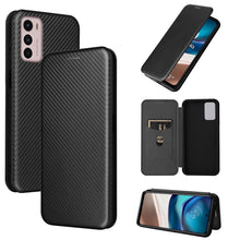 Load image into Gallery viewer, Carbon Fiber Texture Magnetic Leather Phone Case, For Tone E22, For vivo S12 5G / V23 5G, For Redmi Note 11T Pro / Note 11T Pro+ 5G, For Motorola Moto G42