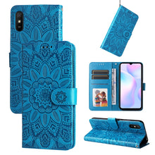 Load image into Gallery viewer, Embossed Sunflower Leather Phone Case, For Xiaomi Redmi 9A, For Xiaomi Redmi 9C / 10A, For Xiaomi Redmi 10C 4G, For Xiaomi Redmi K40 / K40 Pro / Xiaomi Poco F1, For Xiaomi Redmi K50 Gaming 5G, For Xiaomi Redmi Note 10 Pro 5G                            ...