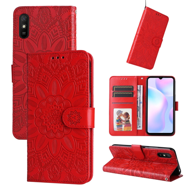 Embossed Sunflower Leather Phone Case, For Xiaomi Redmi 9A, For Xiaomi Redmi 9C / 10A, For Xiaomi Redmi 10C 4G, For Xiaomi Redmi K40 / K40 Pro / Xiaomi Poco F1, For Xiaomi Redmi K50 Gaming 5G, For Xiaomi Redmi Note 10 Pro 5G                            ...