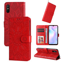 Load image into Gallery viewer, Embossed Sunflower Leather Phone Case, For Xiaomi Redmi 9A, For Xiaomi Redmi 9C / 10A, For Xiaomi Redmi 10C 4G, For Xiaomi Redmi K40 / K40 Pro / Xiaomi Poco F1, For Xiaomi Redmi K50 Gaming 5G, For Xiaomi Redmi Note 10 Pro 5G                            ...