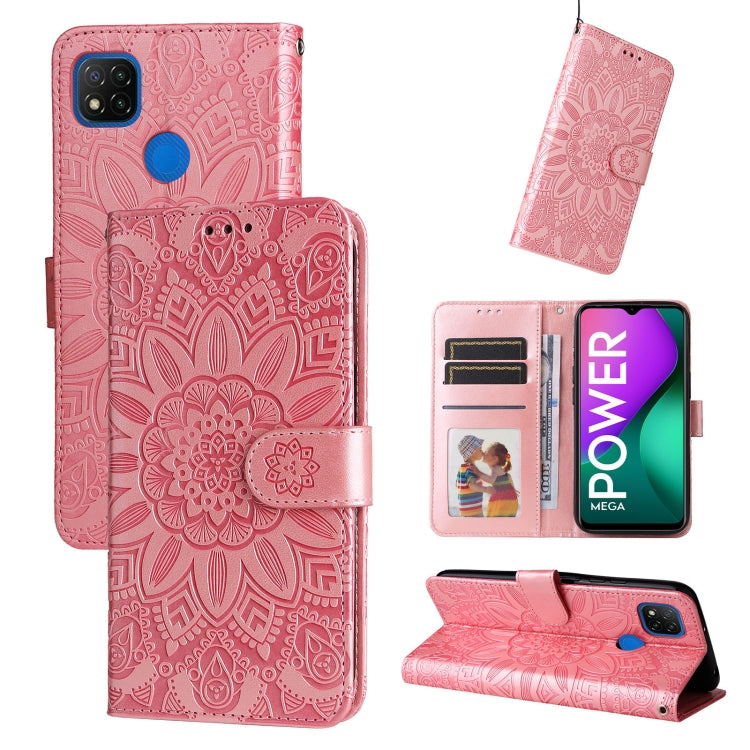 Embossed Sunflower Leather Phone Case, For Xiaomi Redmi 9A, For Xiaomi Redmi 9C / 10A, For Xiaomi Redmi 10C 4G, For Xiaomi Redmi K40 / K40 Pro / Xiaomi Poco F1, For Xiaomi Redmi K50 Gaming 5G, For Xiaomi Redmi Note 10 Pro 5G                            ...