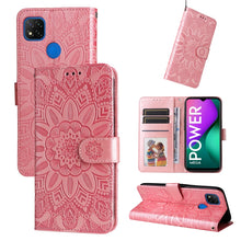 Load image into Gallery viewer, Embossed Sunflower Leather Phone Case, For Xiaomi Redmi 9A, For Xiaomi Redmi 9C / 10A, For Xiaomi Redmi 10C 4G, For Xiaomi Redmi K40 / K40 Pro / Xiaomi Poco F1, For Xiaomi Redmi K50 Gaming 5G, For Xiaomi Redmi Note 10 Pro 5G                            ...