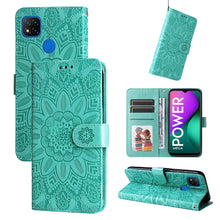 Load image into Gallery viewer, Embossed Sunflower Leather Phone Case, For Xiaomi Redmi 9A, For Xiaomi Redmi 9C / 10A, For Xiaomi Redmi 10C 4G, For Xiaomi Redmi K40 / K40 Pro / Xiaomi Poco F1, For Xiaomi Redmi K50 Gaming 5G, For Xiaomi Redmi Note 10 Pro 5G                            ...