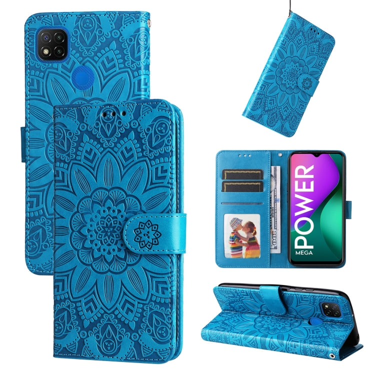 Embossed Sunflower Leather Phone Case, For Xiaomi Redmi 9A, For Xiaomi Redmi 9C / 10A, For Xiaomi Redmi 10C 4G, For Xiaomi Redmi K40 / K40 Pro / Xiaomi Poco F1, For Xiaomi Redmi K50 Gaming 5G, For Xiaomi Redmi Note 10 Pro 5G                            ...
