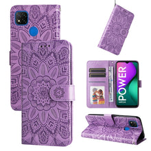 Load image into Gallery viewer, Embossed Sunflower Leather Phone Case, For Xiaomi Redmi 9A, For Xiaomi Redmi 9C / 10A, For Xiaomi Redmi 10C 4G, For Xiaomi Redmi K40 / K40 Pro / Xiaomi Poco F1, For Xiaomi Redmi K50 Gaming 5G, For Xiaomi Redmi Note 10 Pro 5G                            ...