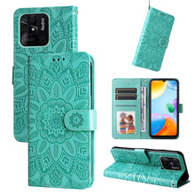 Load image into Gallery viewer, Embossed Sunflower Leather Phone Case, For Xiaomi Redmi 9A, For Xiaomi Redmi 9C / 10A, For Xiaomi Redmi 10C 4G, For Xiaomi Redmi K40 / K40 Pro / Xiaomi Poco F1, For Xiaomi Redmi K50 Gaming 5G, For Xiaomi Redmi Note 10 Pro 5G                            ...