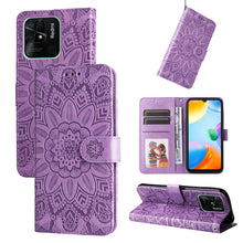 Load image into Gallery viewer, Embossed Sunflower Leather Phone Case, For Xiaomi Redmi 9A, For Xiaomi Redmi 9C / 10A, For Xiaomi Redmi 10C 4G, For Xiaomi Redmi K40 / K40 Pro / Xiaomi Poco F1, For Xiaomi Redmi K50 Gaming 5G, For Xiaomi Redmi Note 10 Pro 5G                            ...