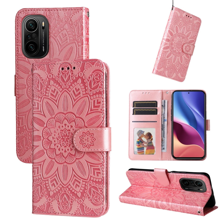 Embossed Sunflower Leather Phone Case, For Xiaomi Redmi 9A, For Xiaomi Redmi 9C / 10A, For Xiaomi Redmi 10C 4G, For Xiaomi Redmi K40 / K40 Pro / Xiaomi Poco F1, For Xiaomi Redmi K50 Gaming 5G, For Xiaomi Redmi Note 10 Pro 5G                            ...