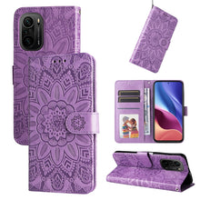 Load image into Gallery viewer, Embossed Sunflower Leather Phone Case, For Xiaomi Redmi 9A, For Xiaomi Redmi 9C / 10A, For Xiaomi Redmi 10C 4G, For Xiaomi Redmi K40 / K40 Pro / Xiaomi Poco F1, For Xiaomi Redmi K50 Gaming 5G, For Xiaomi Redmi Note 10 Pro 5G                            ...