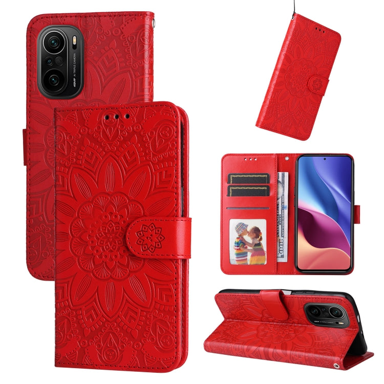 Embossed Sunflower Leather Phone Case, For Xiaomi Redmi 9A, For Xiaomi Redmi 9C / 10A, For Xiaomi Redmi 10C 4G, For Xiaomi Redmi K40 / K40 Pro / Xiaomi Poco F1, For Xiaomi Redmi K50 Gaming 5G, For Xiaomi Redmi Note 10 Pro 5G                            ...