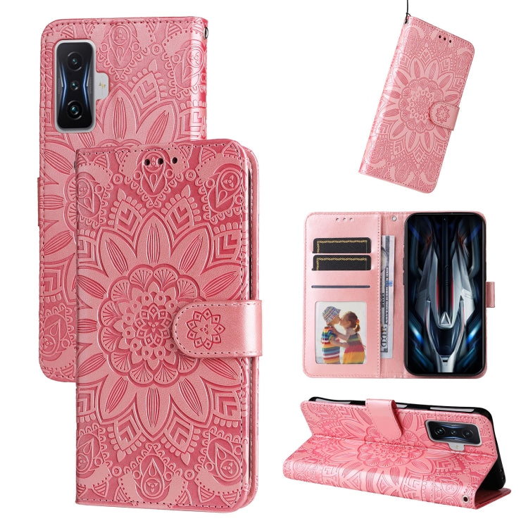 Embossed Sunflower Leather Phone Case, For Xiaomi Redmi 9A, For Xiaomi Redmi 9C / 10A, For Xiaomi Redmi 10C 4G, For Xiaomi Redmi K40 / K40 Pro / Xiaomi Poco F1, For Xiaomi Redmi K50 Gaming 5G, For Xiaomi Redmi Note 10 Pro 5G                            ...