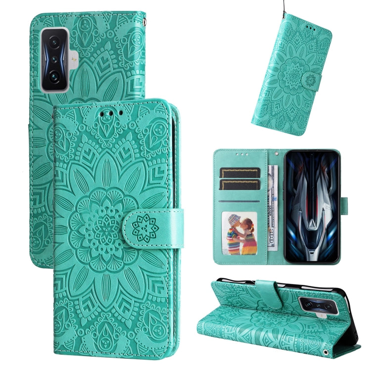 Embossed Sunflower Leather Phone Case, For Xiaomi Redmi 9A, For Xiaomi Redmi 9C / 10A, For Xiaomi Redmi 10C 4G, For Xiaomi Redmi K40 / K40 Pro / Xiaomi Poco F1, For Xiaomi Redmi K50 Gaming 5G, For Xiaomi Redmi Note 10 Pro 5G                            ...