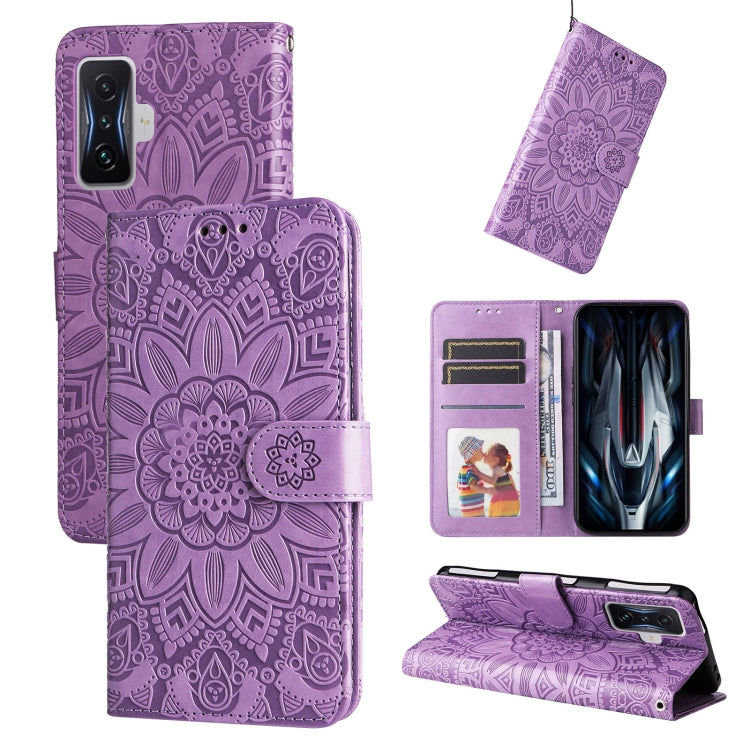 Embossed Sunflower Leather Phone Case, For Xiaomi Redmi 9A, For Xiaomi Redmi 9C / 10A, For Xiaomi Redmi 10C 4G, For Xiaomi Redmi K40 / K40 Pro / Xiaomi Poco F1, For Xiaomi Redmi K50 Gaming 5G, For Xiaomi Redmi Note 10 Pro 5G                            ...