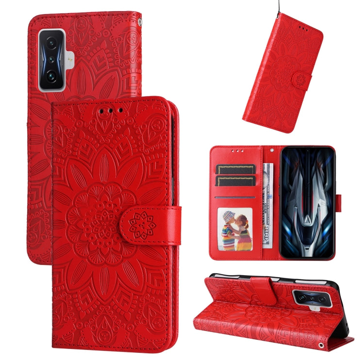 Embossed Sunflower Leather Phone Case, For Xiaomi Redmi 9A, For Xiaomi Redmi 9C / 10A, For Xiaomi Redmi 10C 4G, For Xiaomi Redmi K40 / K40 Pro / Xiaomi Poco F1, For Xiaomi Redmi K50 Gaming 5G, For Xiaomi Redmi Note 10 Pro 5G                            ...