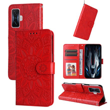 Load image into Gallery viewer, Embossed Sunflower Leather Phone Case, For Xiaomi Redmi 9A, For Xiaomi Redmi 9C / 10A, For Xiaomi Redmi 10C 4G, For Xiaomi Redmi K40 / K40 Pro / Xiaomi Poco F1, For Xiaomi Redmi K50 Gaming 5G, For Xiaomi Redmi Note 10 Pro 5G                            ...