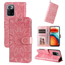 Load image into Gallery viewer, Embossed Sunflower Leather Phone Case, For Xiaomi Redmi 9A, For Xiaomi Redmi 9C / 10A, For Xiaomi Redmi 10C 4G, For Xiaomi Redmi K40 / K40 Pro / Xiaomi Poco F1, For Xiaomi Redmi K50 Gaming 5G, For Xiaomi Redmi Note 10 Pro 5G                            ...