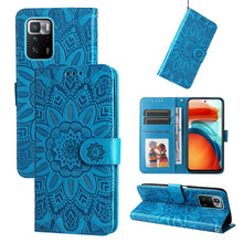 Load image into Gallery viewer, Embossed Sunflower Leather Phone Case, For Xiaomi Redmi 9A, For Xiaomi Redmi 9C / 10A, For Xiaomi Redmi 10C 4G, For Xiaomi Redmi K40 / K40 Pro / Xiaomi Poco F1, For Xiaomi Redmi K50 Gaming 5G, For Xiaomi Redmi Note 10 Pro 5G                            ...