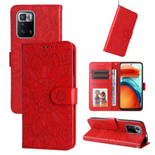 Load image into Gallery viewer, Embossed Sunflower Leather Phone Case, For Xiaomi Redmi 9A, For Xiaomi Redmi 9C / 10A, For Xiaomi Redmi 10C 4G, For Xiaomi Redmi K40 / K40 Pro / Xiaomi Poco F1, For Xiaomi Redmi K50 Gaming 5G, For Xiaomi Redmi Note 10 Pro 5G                            ...