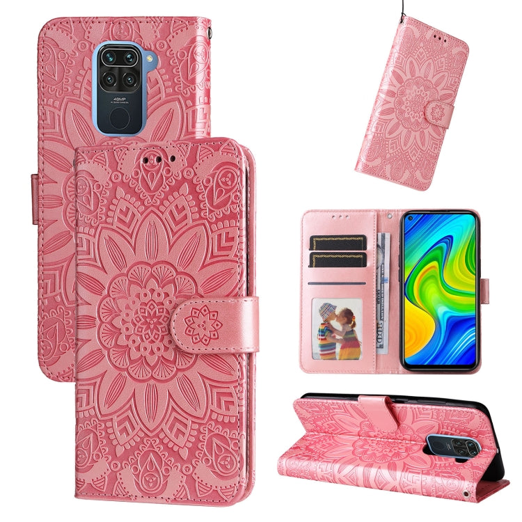 Embossed Sunflower Leather Phone Case, For Xiaomi Redmi 9A, For Xiaomi Redmi 9C / 10A, For Xiaomi Redmi 10C 4G, For Xiaomi Redmi K40 / K40 Pro / Xiaomi Poco F1, For Xiaomi Redmi K50 Gaming 5G, For Xiaomi Redmi Note 10 Pro 5G                            ...