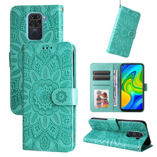 Load image into Gallery viewer, Embossed Sunflower Leather Phone Case, For Xiaomi Redmi 9A, For Xiaomi Redmi 9C / 10A, For Xiaomi Redmi 10C 4G, For Xiaomi Redmi K40 / K40 Pro / Xiaomi Poco F1, For Xiaomi Redmi K50 Gaming 5G, For Xiaomi Redmi Note 10 Pro 5G                            ...