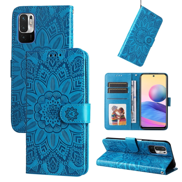 Embossed Sunflower Leather Phone Case, For Xiaomi Redmi Note 10 5G, For Xiaomi Redmi Note 10 Pro / Note 10 Pro Max, For Xiaomi Redmi Note 11 5G  / Poco M4 Pro 5G, For Xiaomi Redmi Note 11E, For Xiaomi Redmi Note 11 Pro 5G                               ...